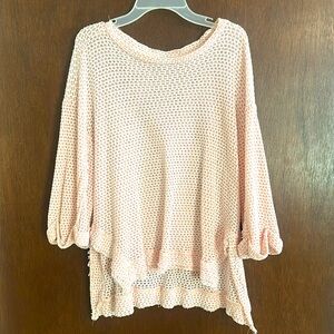 UMGEE pink/white sheer top size S
